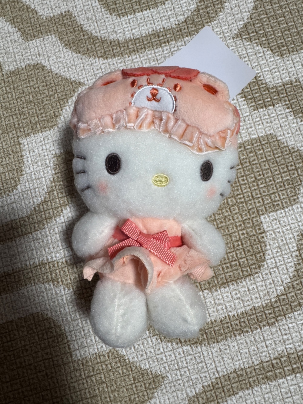 Sanrio Hello Kitty Peach & White Plush Headband Accessory